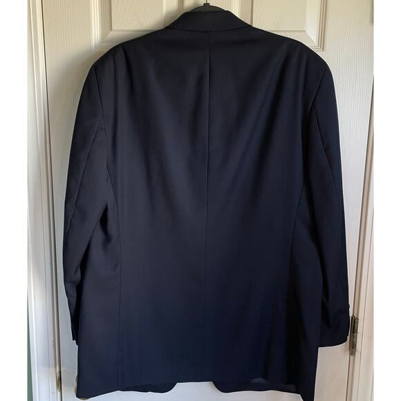 DKNY Essentials Men's 100% Wool Blazer Sport Coat Navy Blue Sz 42R 3-Button - Picture 3 of 14